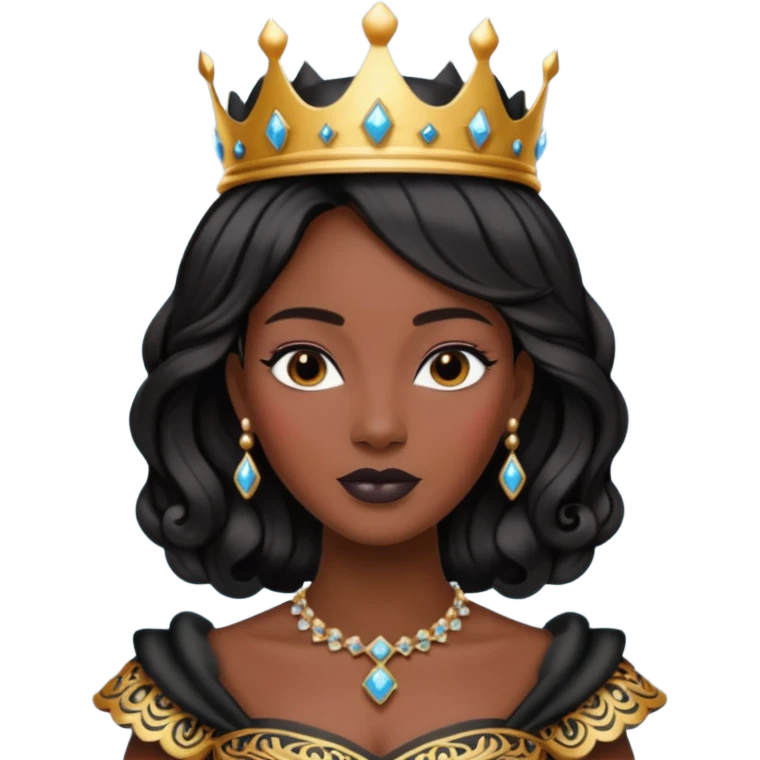 black queen emoji