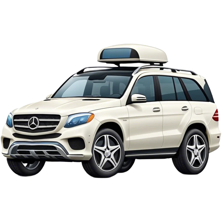 White Mercedes suv emoji