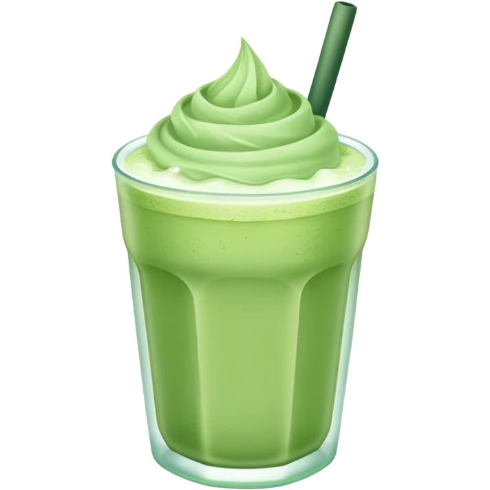 iced pastel green matcha emoji