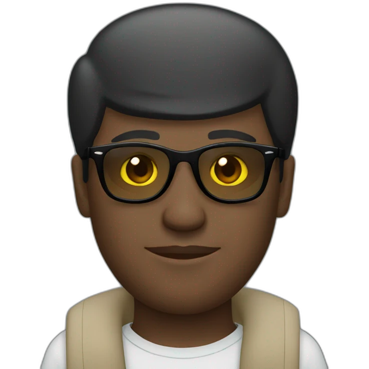 arab black man wearing rayban galsses emoji