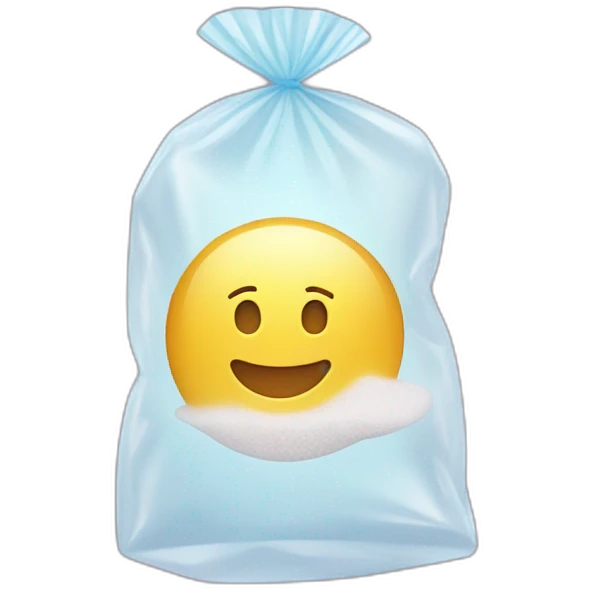 powder soap in a plastic bag emoji