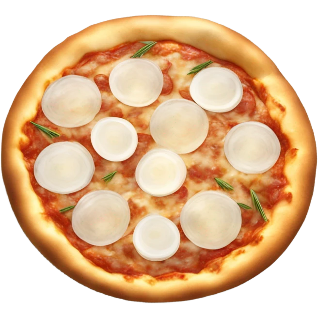 Cebolla blanca pizza emoji