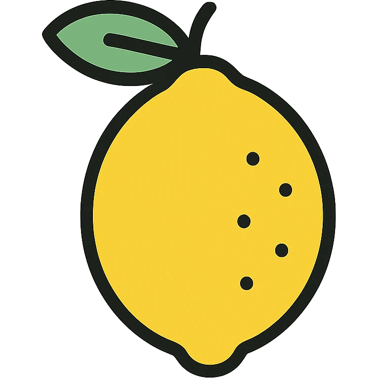a lemon emoji