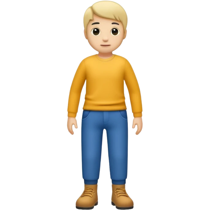 A little guy with no limbs but legs with pants ☺️👖 emoji