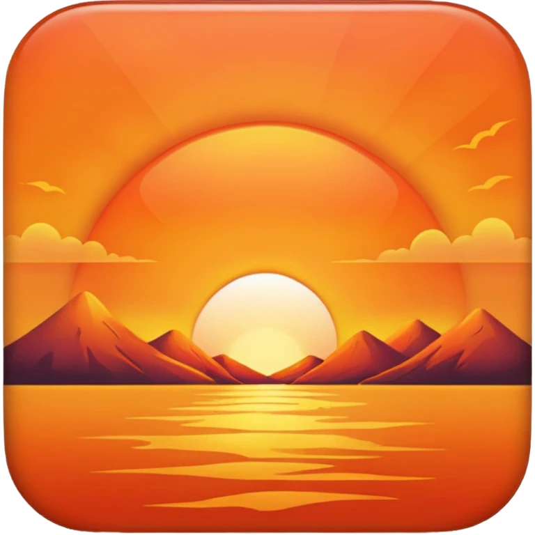 Sunset orange emoji