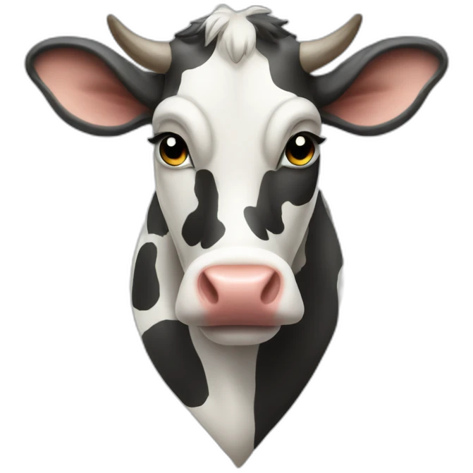 cow striper emoji