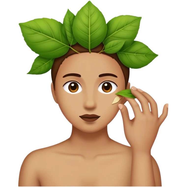 Remove leaf from head emoji