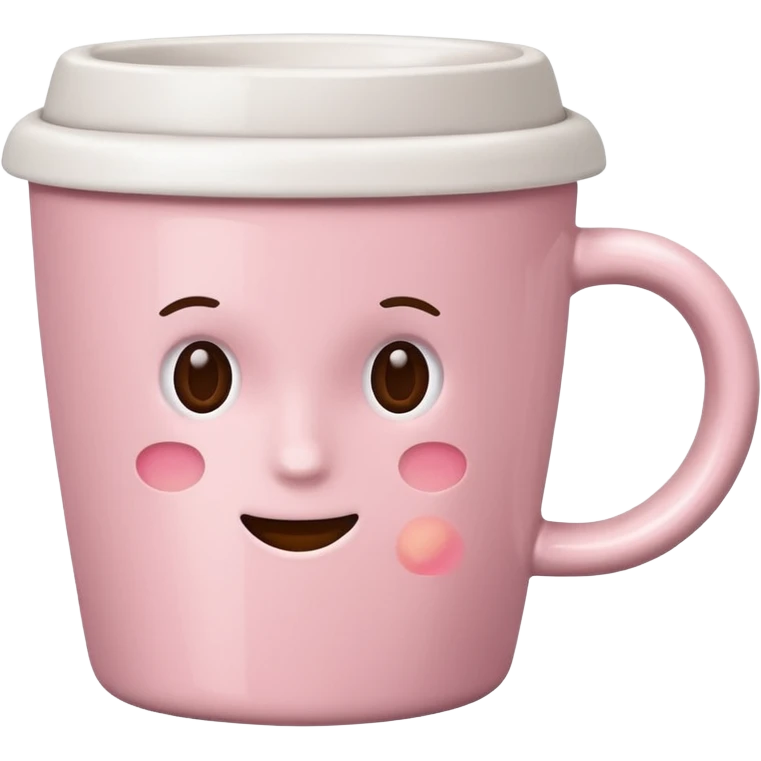 light pink coffee cup, variation 2 emoji
