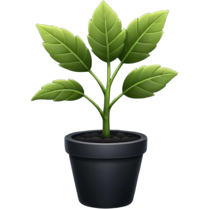 black plant emoji