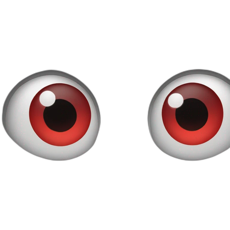 ghost red eyes emergency emoji