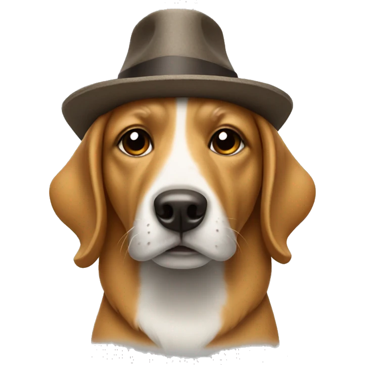 dog with a hat on emoji