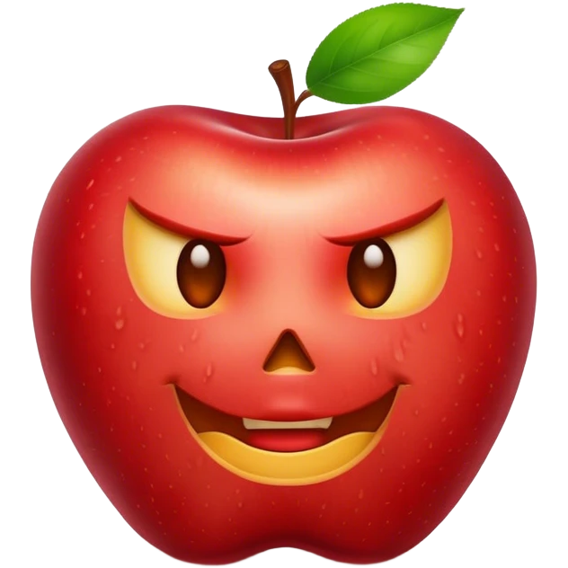 Curse words on fruit emoji
