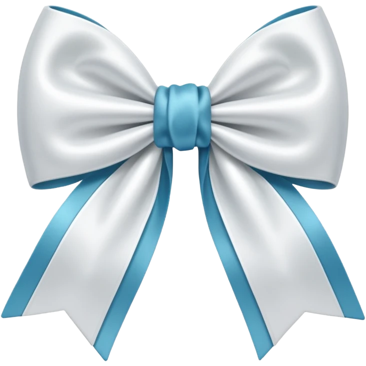 Doe white a bow emoji