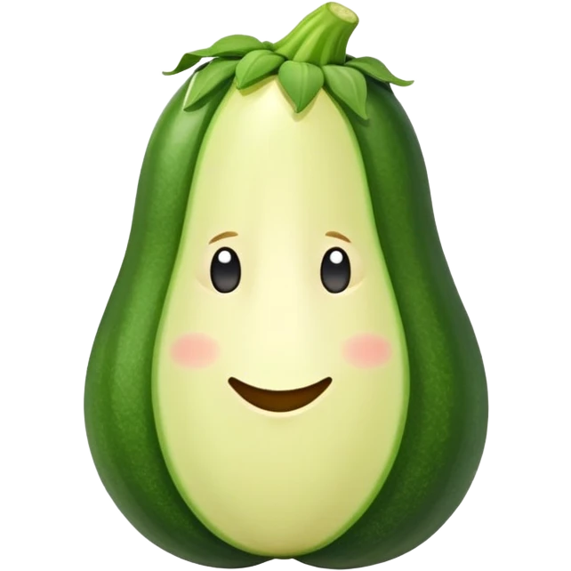 Un naso fatto di zucchina emoji