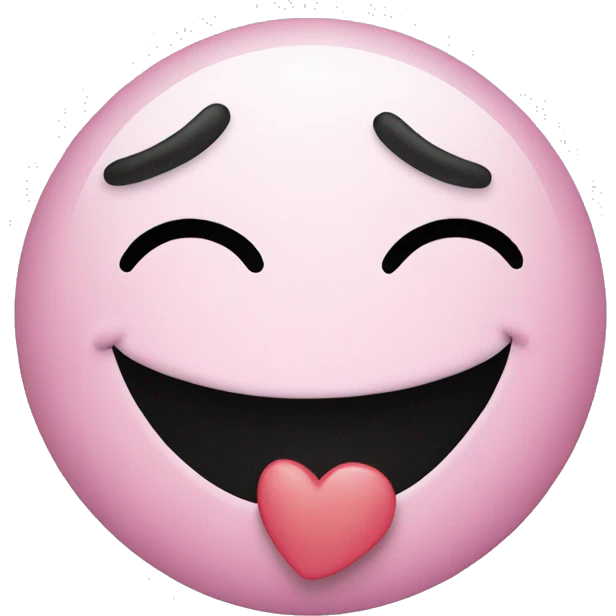 Smiley face with kissing face emoji