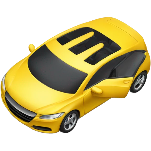 Car yellow emoji