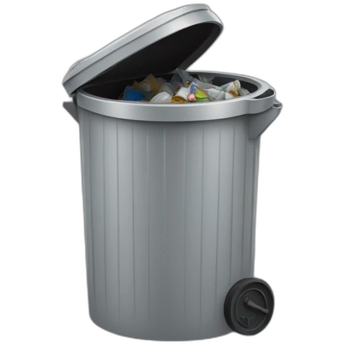 trash can overflow emoji