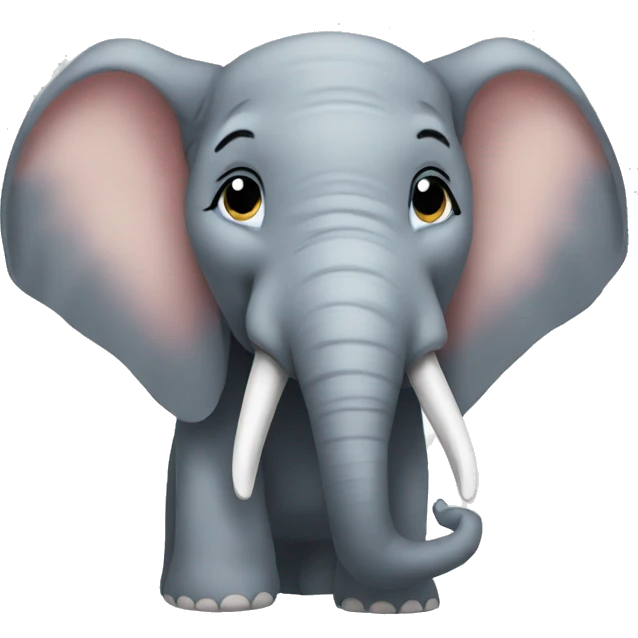 Elephant smile  emoji