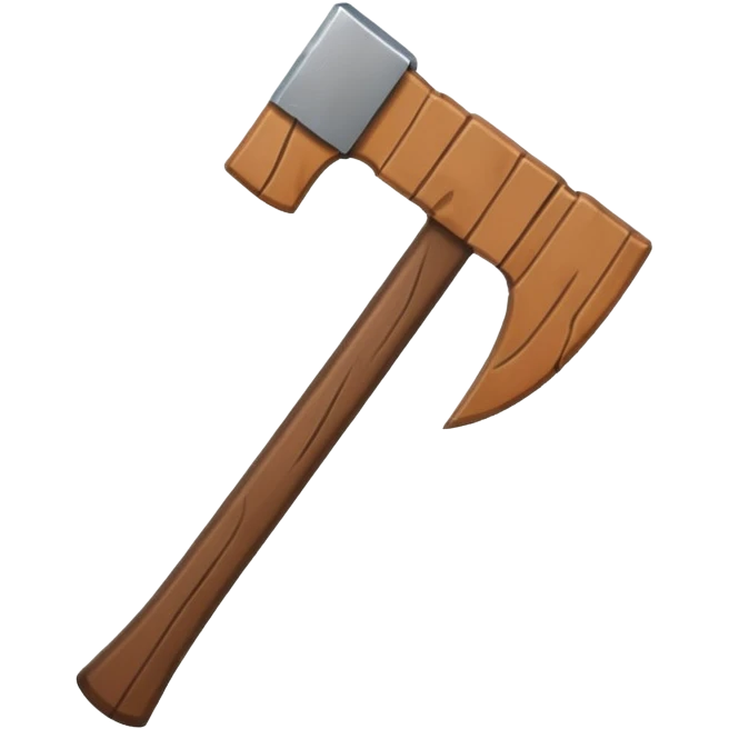 AXE FROM THE MINECRAFT GAME emoji