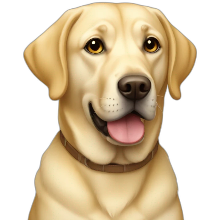 Yellow labrador  emoji