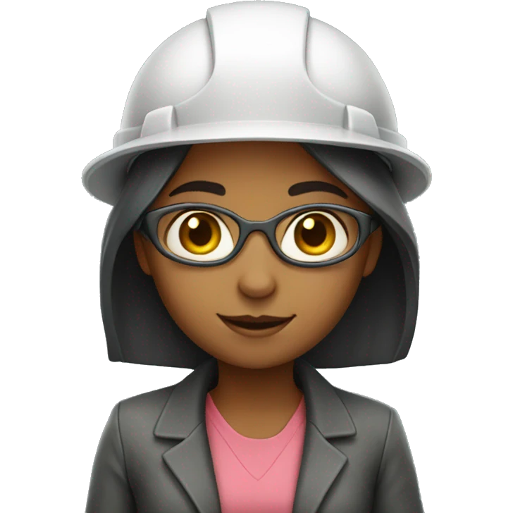 Girl who is engineer emoji