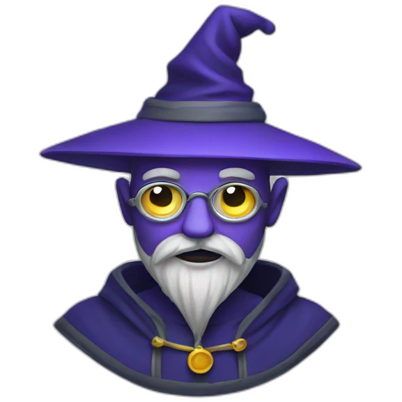 A computer wizard emoji