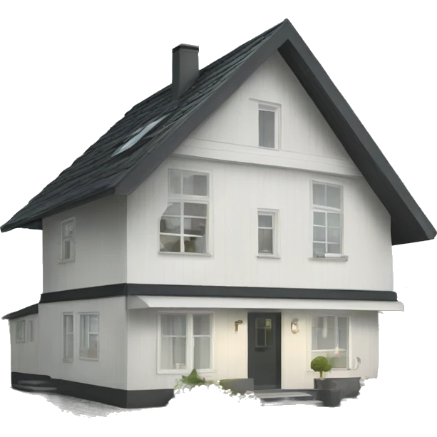 modern scandinavian house emoji