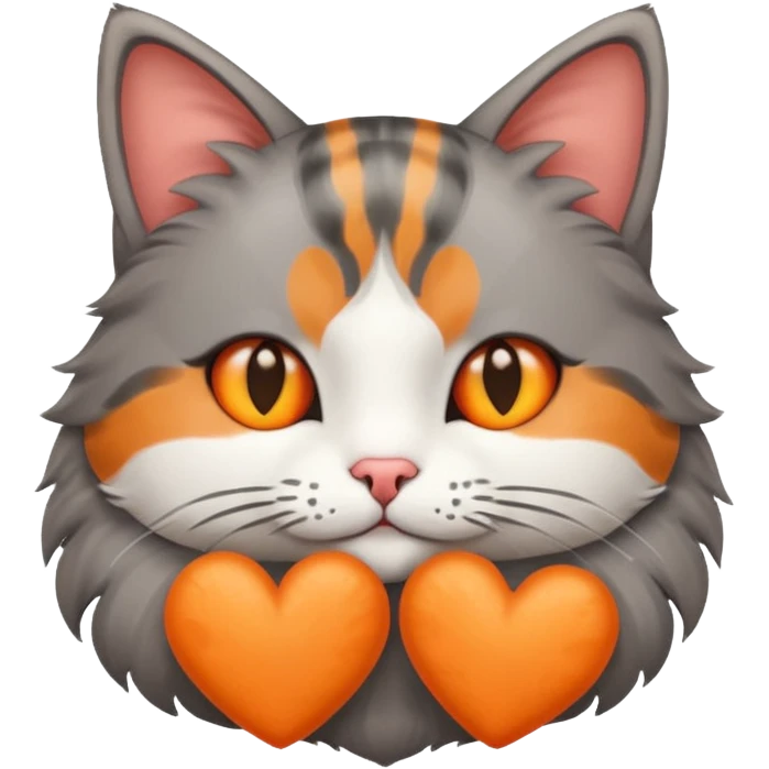 A cat with 3 hearts, so a combi of the 😽 and 🥰 emoji