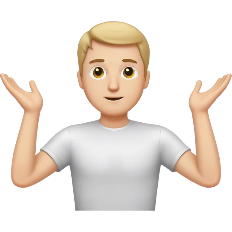 T-pose white guy emoji