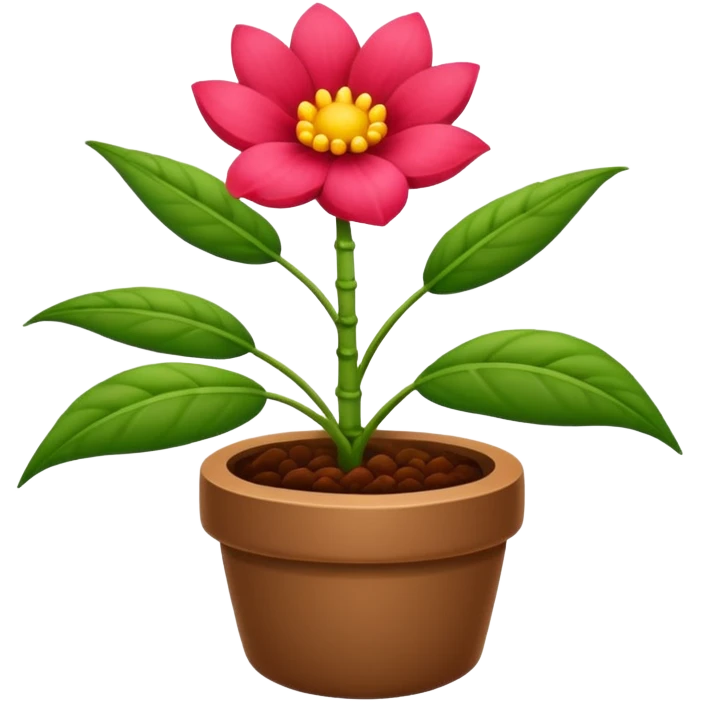 
Broto de planta de flor vermelha emoji
