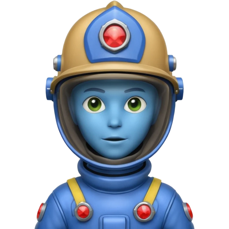 Alien firefighter emoji