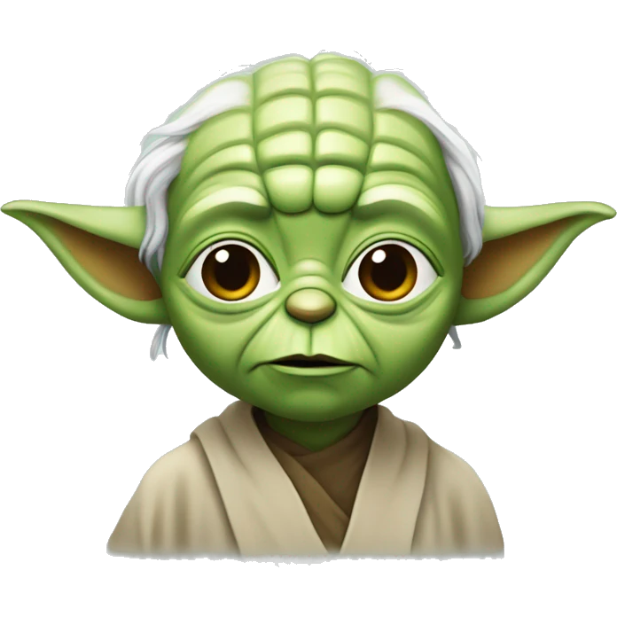 Yoda qui réfléchi emoji