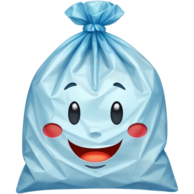 plastic bag with two handles and the inscription “ATБ” emoji