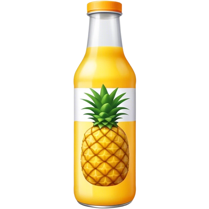 Bottle pineapple juice emoji