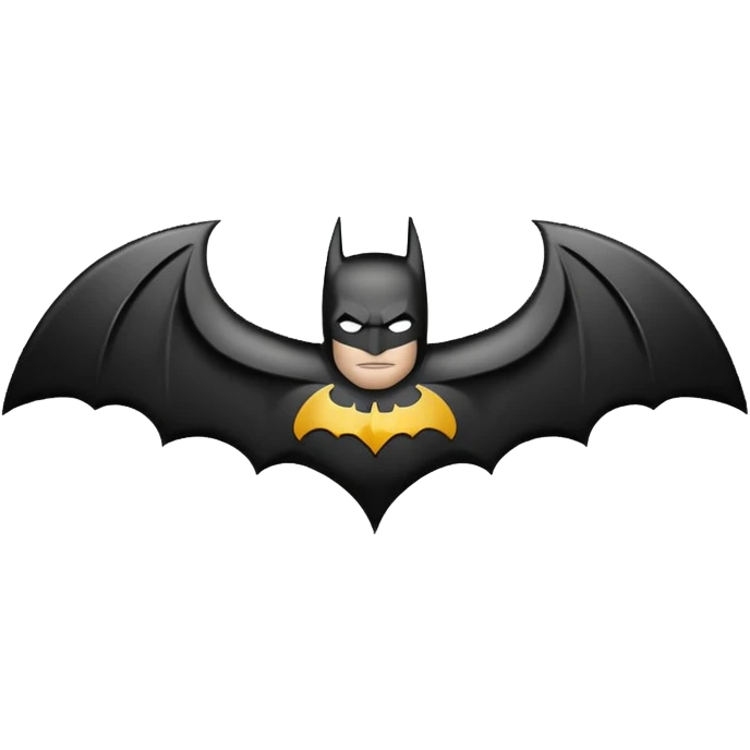 Make a batman logo emoji. emoji
