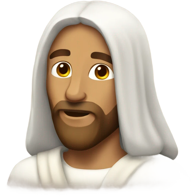 Jesus skiiing  emoji
