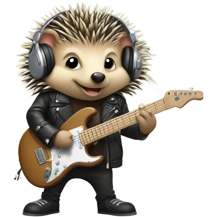 Hedgehog heavy metsl emoji