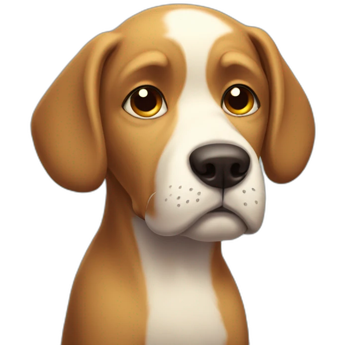 sad dog emoji