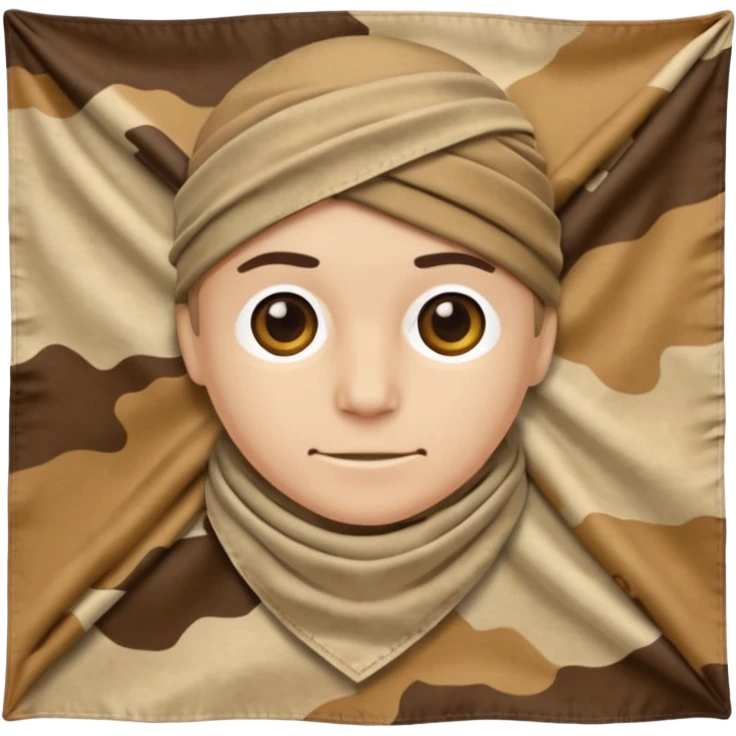 desert camouflage bandana emoji