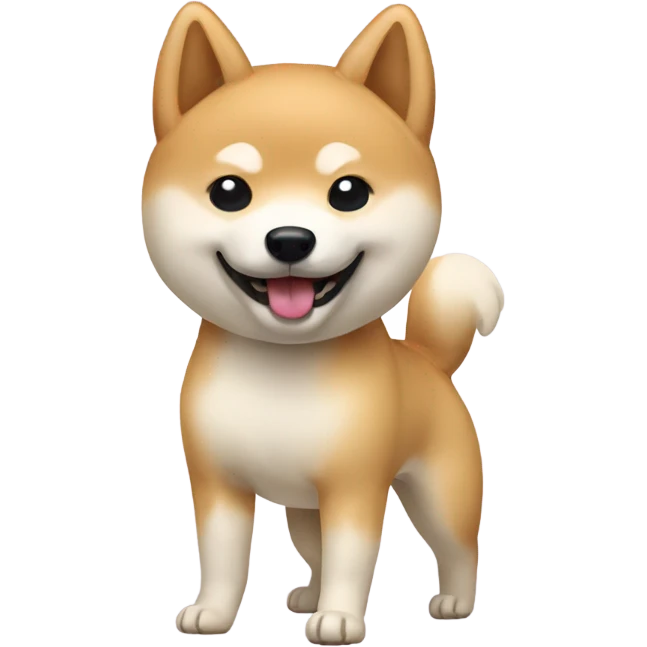 Cream Shiba dance emoji