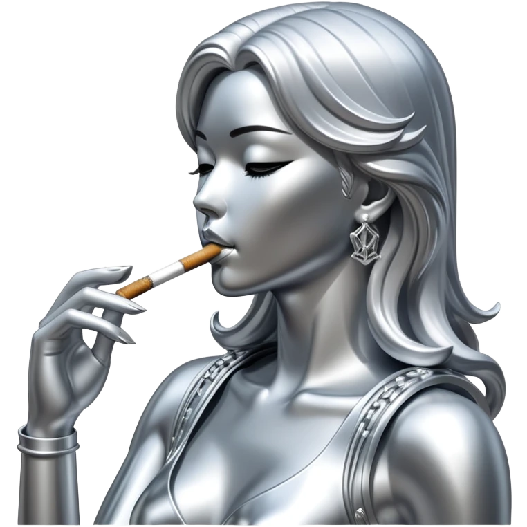 sorayama smoking statue emoji