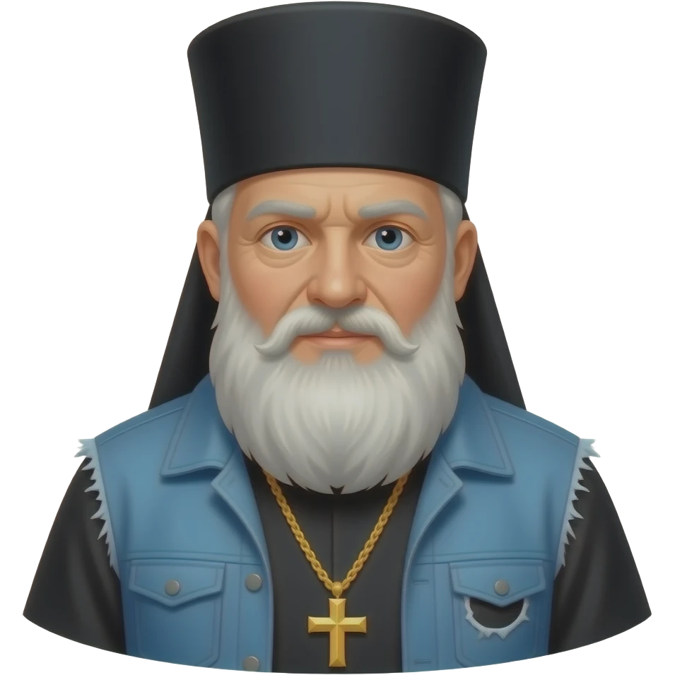 Patriarch Kirill in torn clothes emoji