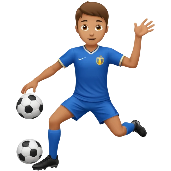 soccer player doing ball tricks emoji