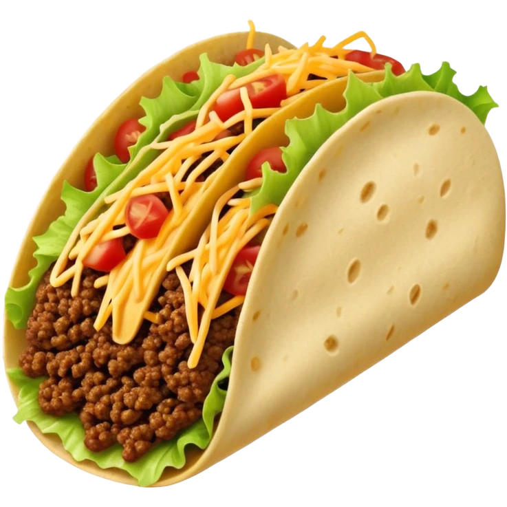 taco with classic filling emoji
