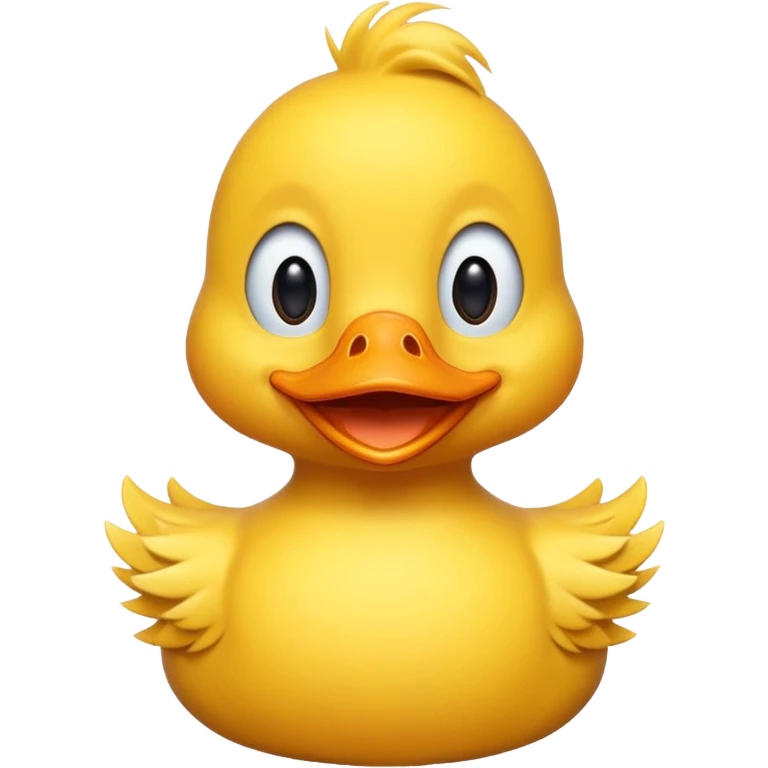 Silly duck emoji