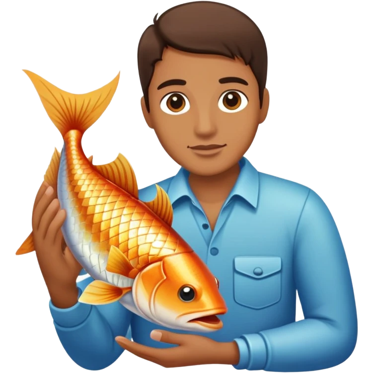 Once I caught a fish alive emoji