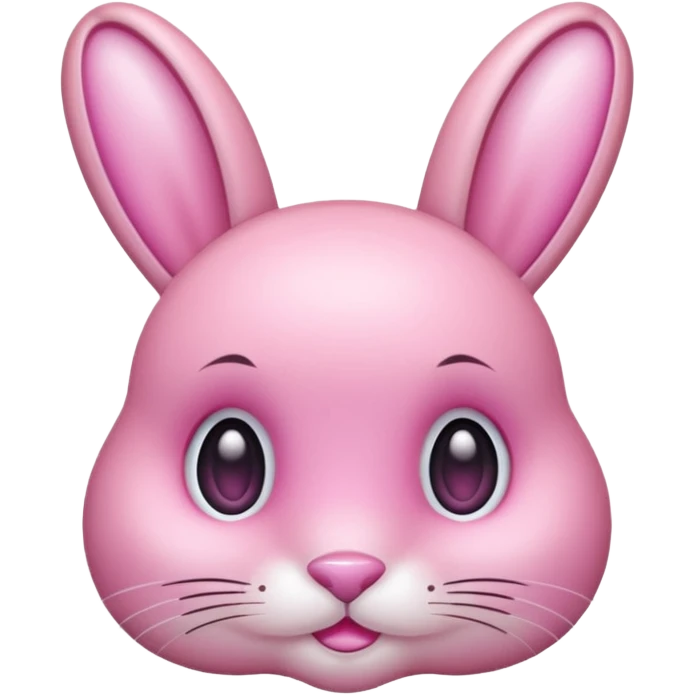  crystallized bunny pink emoji