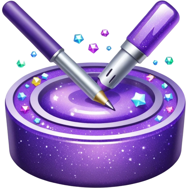 Purple Glitter administrator tools emoji