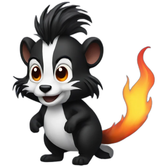 Flaming Skunk emoji