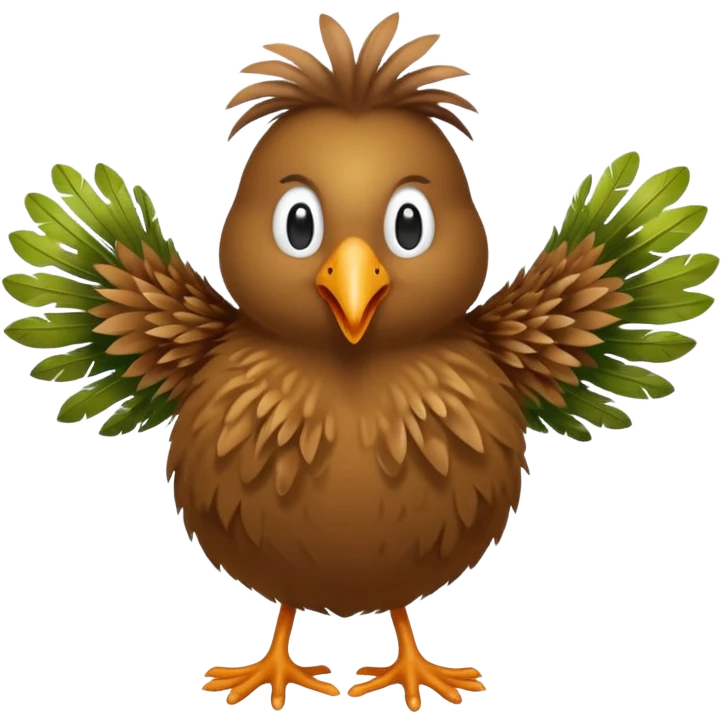 Kiwi Bird is dancing emoji